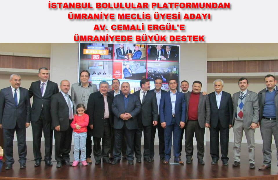 İstanbul Bolulular Platformundan AV. Cemali Ergül’e büyük destek.