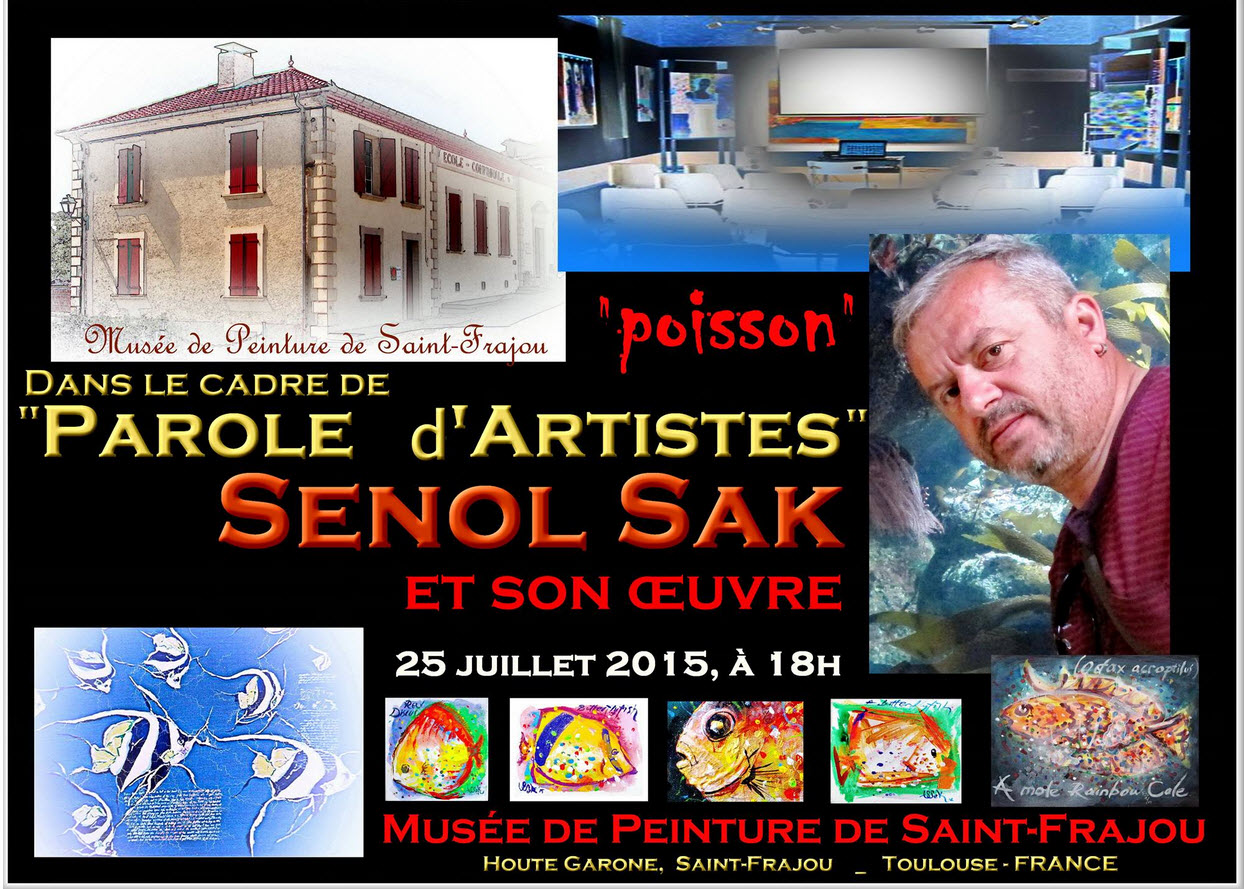 Ressam Şenol SAK, 30. Kişisel Resim Sergisini Fransa’da açıyor..